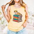 Leopard Gecko Book Lover Reading Comfort Colors Tank Top Grey