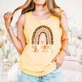 Leopard Teacher Wild About Reading Books Reader Librarian Comfort Colors Tank Top Grey
