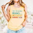 Library Advocacy Try Reading Books Instead Of Banning Them Comfort Colors Tank Top Grey Library Advocacy Try Reading Books Instead Of Banning Them Comfort Colors Tank Top Grey