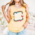 Library Book Fair Vibe Groovy Retro School Reading Nostalgic Comfort Colors Tank Top Grey
