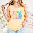 Library Book Fair Vibe Tie Dye School Reading Nostalgic Comfort Colors Tank Top Grey