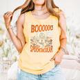 Library Halloween Book Lover Ghost With Books Comfort Colors Tank Top Grey