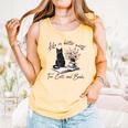 Life Better With 2 Cats Books Kitten Kitty Women Girls Kids Comfort Colors Tank Top Grey