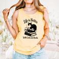Life Is Better With Cats & Books Tuxedo Cat Mom Women Comfort Colors Tank Top Grey Life Is Better With Cats & Books Tuxedo Cat Mom Women Comfort Colors Tank Top Grey