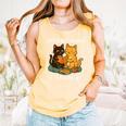 Life Is Better With Cats And Books Cute Cat Lover Comfort Colors Tank Top Grey