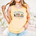 Life Happens Reading Helps Loves To Read Books Cats Comfort Colors Tank Top Grey
