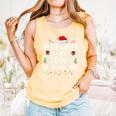 Most Likely To Read A Book On Christmas Matching Family Xmas Comfort Colors Tank Top Grey