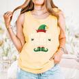 Most Likely To Read A Book Matching Christmas Elf Comfort Colors Tank Top Grey