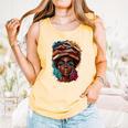 Melanin Girl Afro Book Lover Librarian Teacher Student Comfort Colors Tank Top Grey
