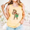 Monkey With a Book Comfort Colors Tank Top Grey