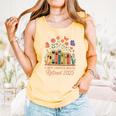 A New Chapter Begins Retired 2025 Books Flowers Comfort Colors Tank Top Grey A New Chapter Begins Retired 2025 Books Flowers Comfort Colors Tank Top Grey