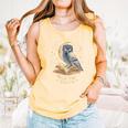 Night Owl Book Club Crescent Moon Late Night Reading Comfort Colors Tank Top Grey