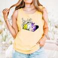 Non-Binary Book Lover Nonbinary Daisy LGBT Reading Pride Comfort Colors Tank Top Grey
