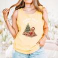North Pole Book Club Gingerbread Christmas Reading Comfort Colors Tank Top Grey