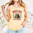 North Pole Book Club Hot Cocoa Bookworm Christmas Xmas Comfort Colors Tank Top Grey