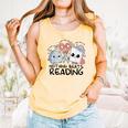 Nothing Beats Reading Rock Paper Scissors Book Lover Teacher Comfort Colors Tank Top Grey