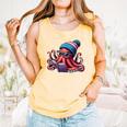 Octopus Reading Book Kraken Book Lover Comfort Colors Tank Top Grey Octopus Reading Book Kraken Book Lover Comfort Colors Tank Top Grey