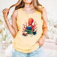 Octopus Reading Books Tea Coffee Comfort Colors Tank Top Grey Octopus Reading Books Tea Coffee Comfort Colors Tank Top Grey