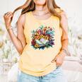 Open Book With Colorful Floral Reading Magic Comfort Colors Tank Top Grey Open Book With Colorful Floral Reading Magic Comfort Colors Tank Top Grey