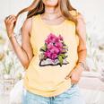 Orchids Flowers Book Floral Comfort Colors Tank Top Grey