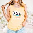 Panda Napping On Books Life’s Too Short To Skip Naps Comfort Colors Tank Top Grey
