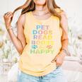 Pet Dogs Read Books Be Happy Dog Lover Comfort Colors Tank Top Grey Pet Dogs Read Books Be Happy Dog Lover Comfort Colors Tank Top Grey