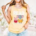 Pig Elephant Reading Cute Book Lover Bookworm Boys Girls Kid Comfort Colors Tank Top Grey Pig Elephant Reading Cute Book Lover Bookworm Boys Girls Kid Comfort Colors Tank Top Grey