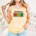 Powered By Books Bookworm Librarian Reading Comfort Colors Tank Top Grey