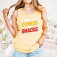 Powered By Comics And Snacks Comic Book Lover Comfort Colors Tank Top Grey