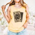 Queen Of Books Playing Card Aesthetic For Book Lovers Premium Tri-Blend Comfort Colors Tank Top Grey