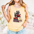 Raccoon Reading Books Matching Bookworm Readers Librarian Comfort Colors Tank Top Grey Raccoon Reading Books Matching Bookworm Readers Librarian Comfort Colors Tank Top Grey