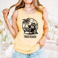 Raccoon Reading Books Summer Humor Trash Reader Comfort Colors Tank Top Grey Raccoon Reading Books Summer Humor Trash Reader Comfort Colors Tank Top Grey