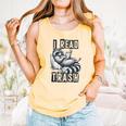 Racoon Reading Spicy Smutty Book Booktok I Read Trashy Books Comfort Colors Tank Top Grey