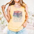 Rather Be Reading Book Lover Stack Comfort Colors Tank Top Grey Rather Be Reading Book Lover Stack Comfort Colors Tank Top Grey