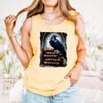 Raven On A Stack Of Books Wisdom Of Odin Comfort Colors Tank Top Grey