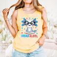 I Read Alotl Cute Axolotl Reading Book Lover Comfort Colors Tank Top Grey I Read Alotl Cute Axolotl Reading Book Lover Comfort Colors Tank Top Grey