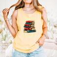 I Read Books Bookworm Halloween Comfort Colors Tank Top Grey