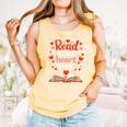 Read Your Heart Out Reading Book Lover Valentine Day Comfort Colors Tank Top Grey