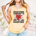 Read Your Heart Out Teacher Valentines Book Lover Comfort Colors Tank Top Grey Read Your Heart Out Teacher Valentines Book Lover Comfort Colors Tank Top Grey