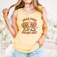 Read Your Heart Out Teacher Valentines Reading Book Love Comfort Colors Tank Top Grey