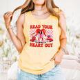 Read Your Heart Out Valentine Reading Book Kid Teacher Comfort Colors Tank Top Grey Read Your Heart Out Valentine Reading Book Kid Teacher Comfort Colors Tank Top Grey