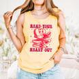 Read Your Heart Out Valentines Day Book Lover Bookish Teach Comfort Colors Tank Top Grey