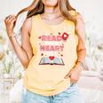 Read Your Heart Out Valentines Day Reading Book Kids Teacher Comfort Colors Tank Top Grey Read Your Heart Out Valentines Day Reading Book Kids Teacher Comfort Colors Tank Top Grey