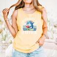 I Read Past My Bedtime Reading Dolphin Book Lover Comfort Colors Tank Top Grey