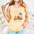 Read S'More Books Campfire Reading Book Lovers Camper Comfort Colors Tank Top Grey