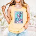 The Reader Retro Reading Skeleton Books Flowers Tarot Card Comfort Colors Tank Top Grey The Reader Retro Reading Skeleton Books Flowers Tarot Card Comfort Colors Tank Top Grey