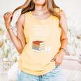Reading 6-7 Six Seven Meme English Teacher Book Lover Comfort Colors Tank Top Grey