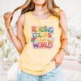 Reading Colors Our World Books Lover Comfort Colors Tank Top Grey