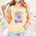 Reading Is My Favorite Sport Saying Quote Book Lovers Comfort Colors Tank Top Grey