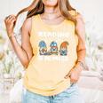 Reading With My Gnomies Gnomes Books Lover Bookworm Comfort Colors Tank Top Grey